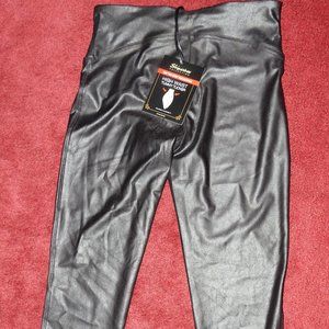 Shinestar Women's High Waist Tummy Tucker Leggings Black Size M NWT